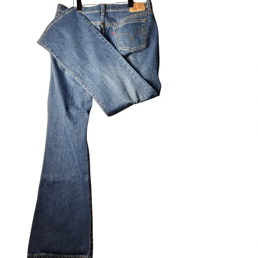 Levi Strauss‎ 515 Y2K Bootcut Jeans Blue Denim W34 L32 Medium Wash